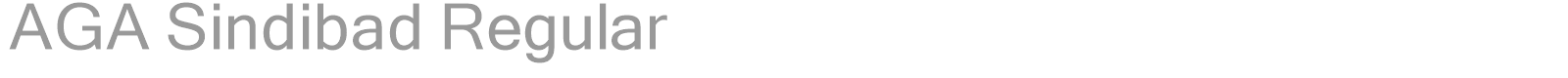 AGA Sindibad Regular font preview